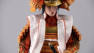 Armored Beauty - Princess Samurai IQOMODEL Takeda Shingen's Concubine Yae Gold Painted Cut Notes Two