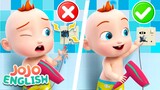 Be Careful in the Bathroom | Safety Songs | @Super JoJo - Nursery Rhymes  | Playtime with Friends