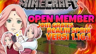 {OPEN MEMBER REALMS} -ONE PIECE VERSI REALMS- #openmember #realms #mcpe