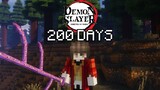 I Played Minecraft Demon Slayer For 200 DAYS… This Is What Happened