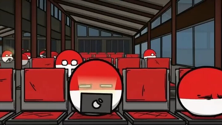 Zombie Polandball: Sebuah pesawat penumpang kehilangan kendali dan menabrak gedung bandara