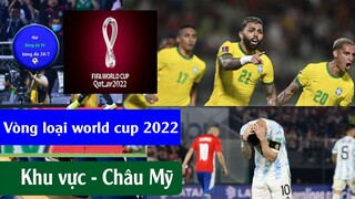 Tin Bóng Đá Kết quả vòng loại worldcup 2022 khu vực châu Mỹ I Nam mỹ, Bắc và trung mỹ