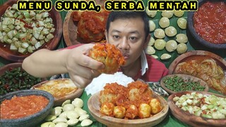 MUKBANG JENGKOL MENTAH  IKAN ASIN SAMBAL TERASI PENCOK KACANG RUJAK MENTIMUN + BAKSO JUMBO MERCON