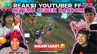 KOCAK🤣 REAKSI YOUTUBER FREE FIRE KETEMU CEWEK RANDOM DI RANKED