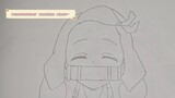 menggambar nezuko chann~~(*´ω｀*) (bukan Vidio tutorial yaa)
