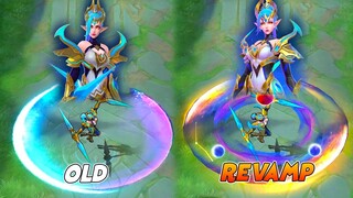 Karina Revamp Gemini Halo Zodiac Skin VS Old Skill Effects MLBB Comparison