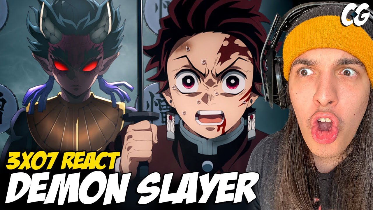 O ÓDIO! FUSÃO DO LUA SUPERIOR 4! - React Demon Slayer EP 7 temporada 3