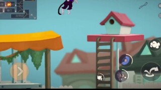 Góc nhìn thứ nhất về nhà vô địch mèo đen trong game di động Tom and Jerry Cat King Tourathon Knockou