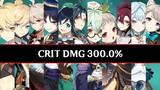 What 300% Crit Damage Looks Like On All Anemo Characters