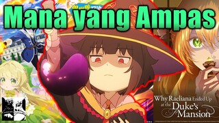 Reaction dan Menilai 4 Anime Isekai di Spring 2023 Part 2 (Konosuba, Isekai Bocil, Raeliana dll.)