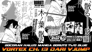 BOCORAN HALUS MANGA BORUTO TWO BLUE VORTEX CHAPTER 13 DARI MAJALAH VJUMP