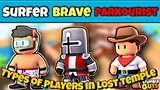 Types of Players in Lost TempleðŸŒ´ | Stumble Guys
