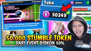 AKU MEMBUAT TOKEN STUMBLEKU MENJADI 50.000+ !!! DAPET CUAN DARI EVENT DISKON 50% GACHA SKIN😱Buruan !