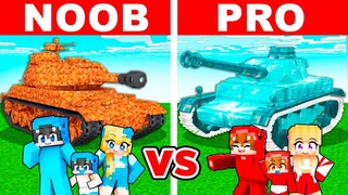 Minecraft NOOB vs PRO: Casa TANQUE Secreta en Batalla de Construcción