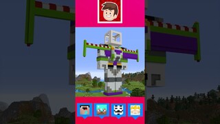 Minecraft BUZZ LIGHTYEAR HOUSE Statue ! #shorts #minecraft