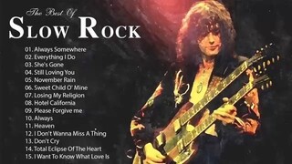 Best Slow Rock Ballads 80s, 90s Scorpions-Aerosmith-Bon-Jovi-U2-Ledzeppelin