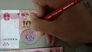 Timah berwarna yang dilukis dengan tangan RMB 100 yuan