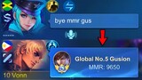 WHEN GLOBAL GUSION MET LAYLA IN SOLO RANK!!💀