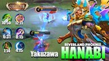 Hanabi Riverland Phoenix Gameplay | New Skin Collector Hanabi | Top Global Hanabi By Yakuzawa ~ MLBB