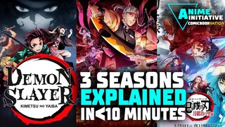 Demon Slayer Anime EXPLAINED In Under 10 Minutes! (Seasons 1-3)