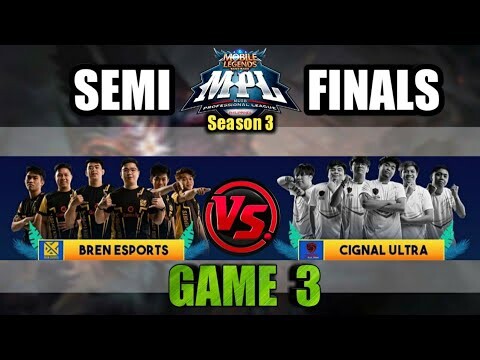 Game3 Bren Esports VS Cignal Ultra | uuwi na ba? o lalaban pa sa Finals? MPL PH S3 Semis