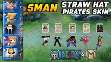 5 MAN STRAW HAT PIRATES SKIN in Mobile Legends