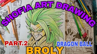 drawing BROLY dari anime DRAGON BALL part.2