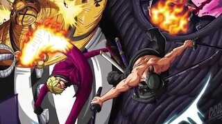 Sanji và Zoro tả xung hữu đột King Queen - Rồng Momonosuke trưởng thành_Review 1