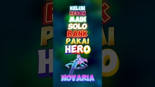Keluh kesah main solo rank dengan pakai hero novaria 🥹 #contentcreatormlbb #wiamungtzy #novaria