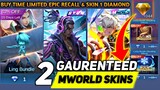 HOW TO BUY 2 MWORLD SKINS ONLY 1 DIAMOND | PROMO DIAMOND EVENT GUIDE | MOBILE LEGENDS