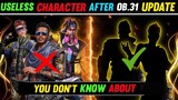 USELESS CHARACTER AFTER OB.31 UPDATE IN FREE FIRE || YOU DON'T KNOW ABOUT😱🔥 || GARENA FREE FIRE