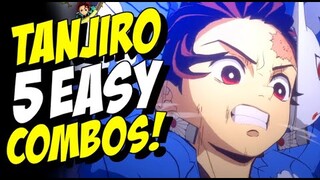 5 EASY Tanjiro Combos! | Demon Slayer: Kimetsu no Yaiba Hinokami Chronicles Gameplay #DemonSlayer