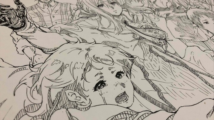 [Không soạn thảo series-02] Vẽ trực tiếp Violet Evergarden bằng bút phác thảo PIGMA