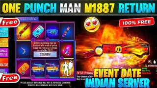 One Punch Man M1887 Return | Next M1887 Skin In Free Fire | One Punch Man M1887 Gun Skin Return Date
