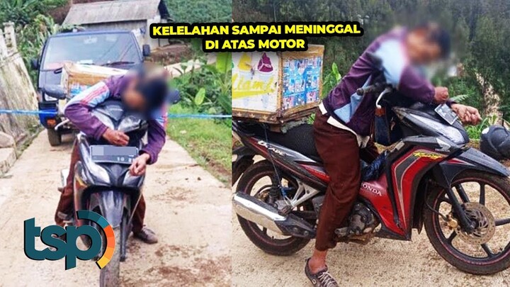 Diduga Kelelahan, Bapak Penjual Es Krim Ini Meninggal di Atas Motornya