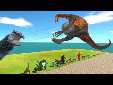 Giant Stone Throws Units Backwards - Animal Revolt Battle Simulator