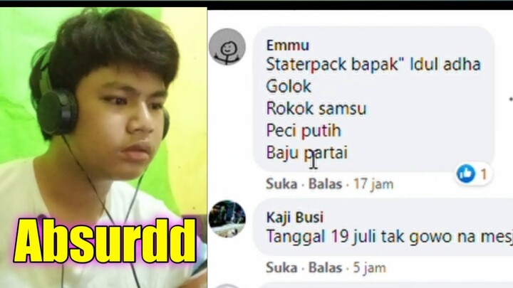 Asupan Meme Facebook Absurd!!!