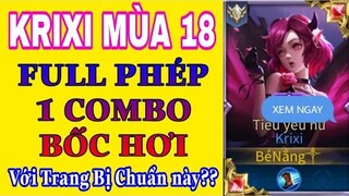 Hướng dẫn Cách lên đồ Krixi mùa 18 và Bảng ngọc Krixi full phép mạnh nhất liên quân - HD GAME 76