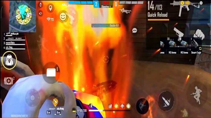 CS Renked - Op 1014 Headshot Gameplay - Free Fire Clash Squad - Free Fire - Free