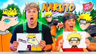 BATALHA DO DESENHO ENGRAÇADO VS NARUTO !!! | Gato Galactico