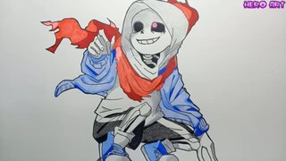 How To Draw Dust Sans Undertale Au Cách Vẽ Dust Xans