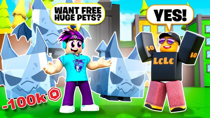 Spending $100,000 Robux to Hatch HUGE Gargoyles For LCLC in Pet Simulator X!