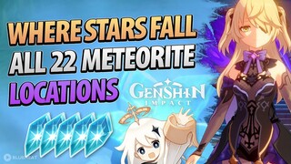 Genshin Impact Event 1.1 All Meteorite Shards Locations Where Stars Fall