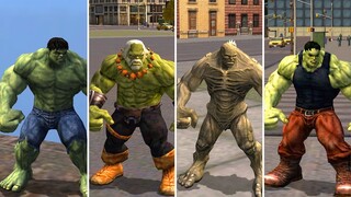 The Incredible Hulk (video game) - ALL SKINS