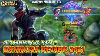 Hayabusa Revamp Gameplay , New Ultimate Skill - Mobile Legends Bang Bang