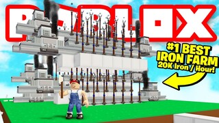 THE #1 BEST IRON FARM (20k Iron/Hr) Roblox Skyblock