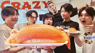 100 PORSI!! BUAT SUSHI SEGEDE GABAN!! BERSAMA GANTENG-GANTENG!!