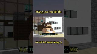 Thằng Con Trai Bất Ổn Nhất Minecraft Của Anh Đen Xì Xì 🤣 #shorts