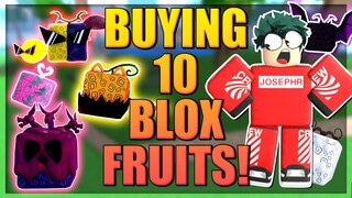 Buying 10 Random Fruits in Blox Fruits - Can I Get Leopard Fruit?