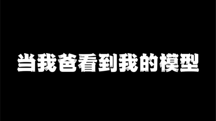 当我爸看见我的模型的时候